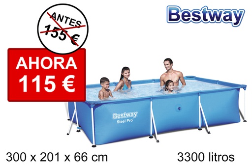 [200344] Piscine Deluxe avec purificateur de 3300 l.