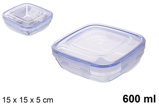 [200491] Airtight squared container Seal 600 ml
