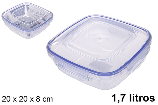[200492] Airtight squared lunch box Seal 1,7 l.