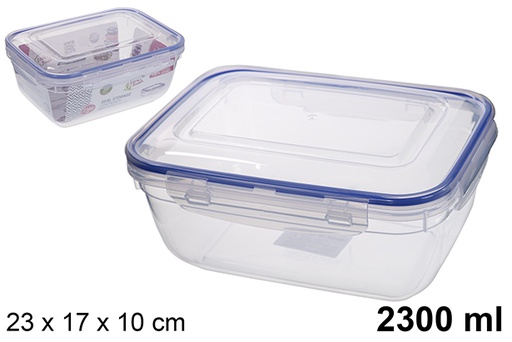 [200511] Contenitore per alimenti plastica ermetico rettangolare Seal 2.300 ml