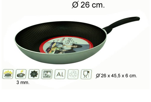 [200529] Silver frying pan 26 cm