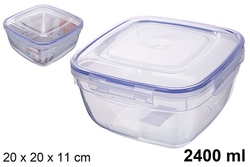 [200608] Airtight squared lunch box Seal 2.400 ml