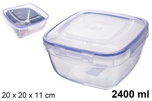 [200608] Airtight squared lunch box Seal 2.400 ml