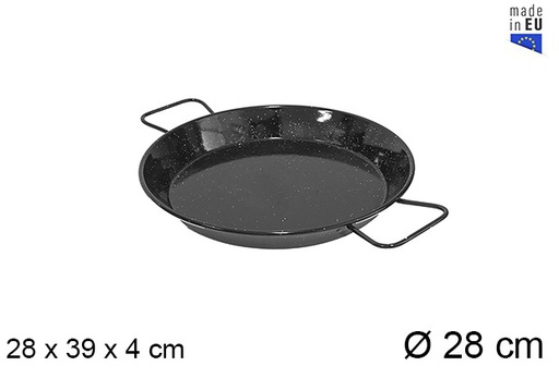 [201289] Enameled paella 28 cm - La ideal -