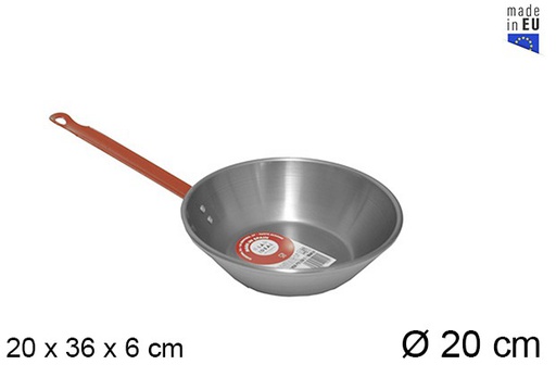 [201323] Frigideira funda polida com alça 20 cm