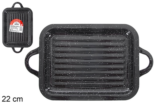 [201340] Asadora esmaltada rectangular 21x27 cm