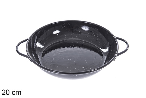 [201383] Flat enameled casserole 20 cm