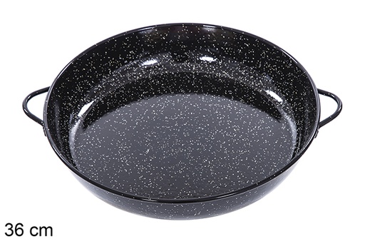 [201387] Cocotte plate émaillée 36 cm