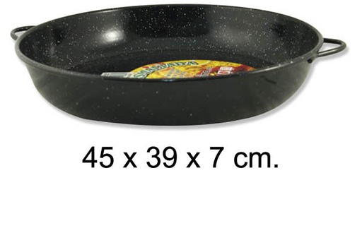 [201388] Cocotte plate émaillée 38 cm