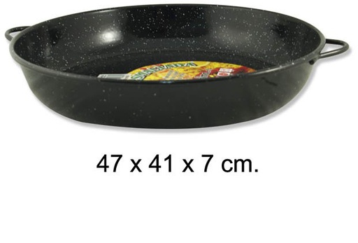 [201389] Cocotte plate émaillée 40 cm