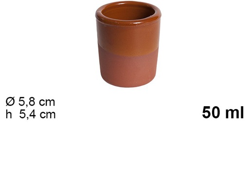 [201442] Bicchierino di argilla 50 ml