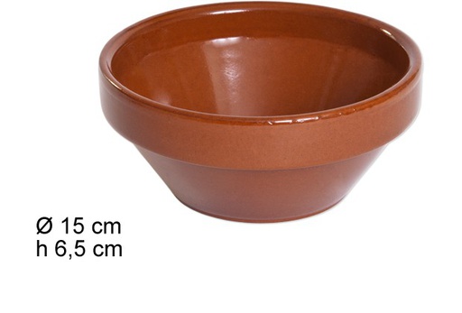 [201464] Clay bowl for soup 15x6,5 cm