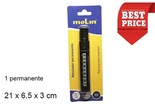 [202036] Blister 1 rotulador permanente negro