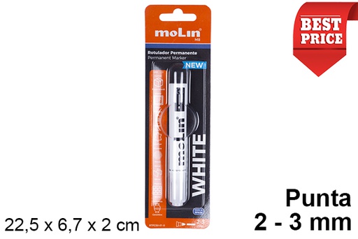 [202038] Blister 1 white permanent marker