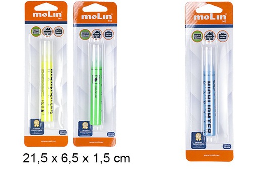 [202142] Blister neon highlighter assorted colors