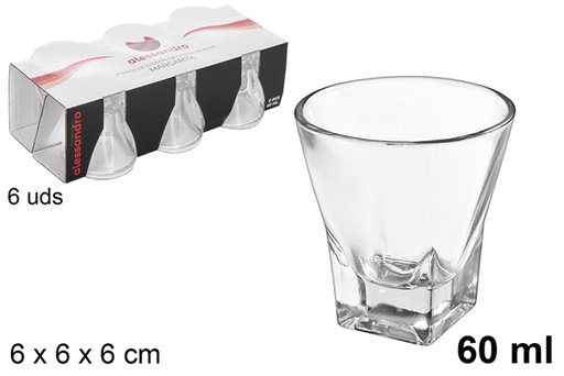 [103214] Pack 6 verre à liqueur Margarita 60 ml