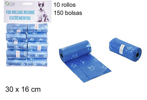 [104693] Bolsas decoradas recoge excrementos 150 uds