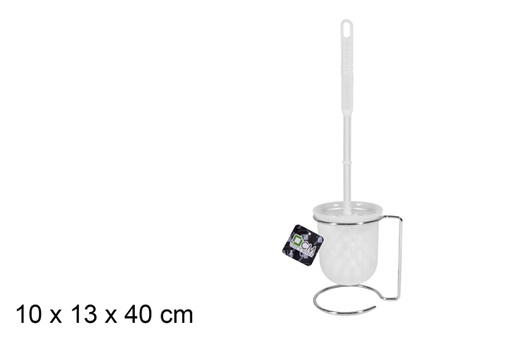 [104694] Porta escova de vaso sanitário branco 40 cm