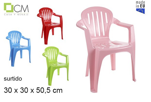 [103129] Silla plástico infantil colores surtidos nuevos