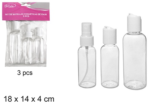 [104103] Pack 3 frascos cosmético de viagem 