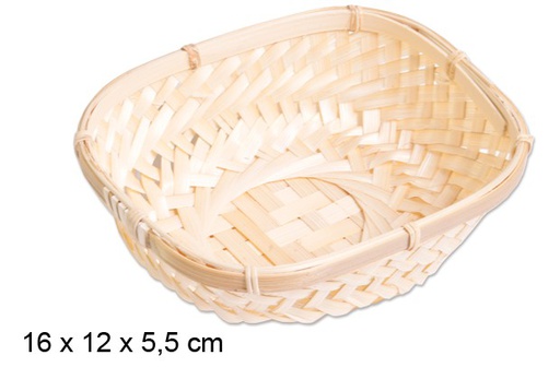 [100254] NATURAL BREAD BASKET 16X12CM