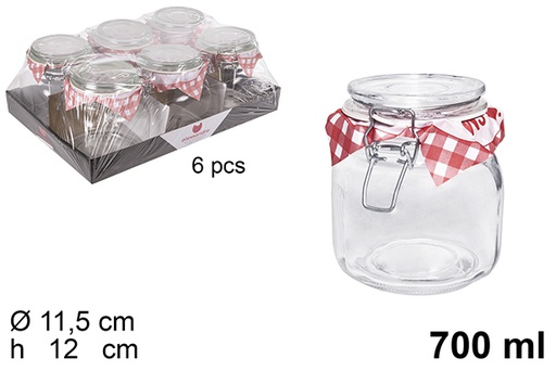 [100490] Hermetic glass jar 700 ml