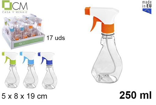 [102801] Garrafa de plástico com pulverizador 250 ml