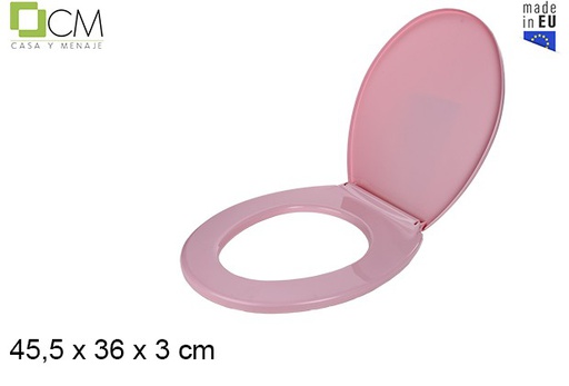 [103188] Pink plastic toilet lid