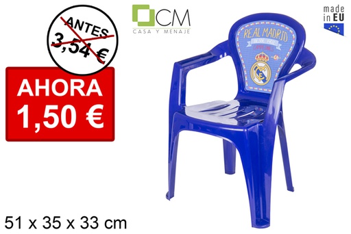 [103633] Silla plástico infantil Real Madrid