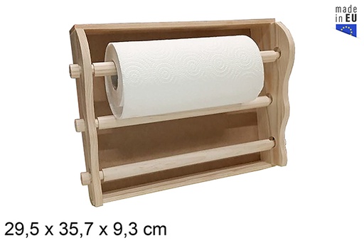 [105353] Porte-rouleau triple cuisine naturel