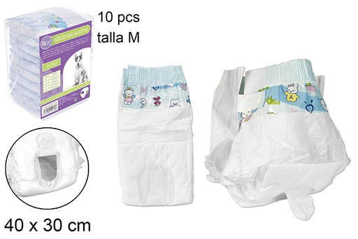[102430] Pack 10 pet diapers (M)