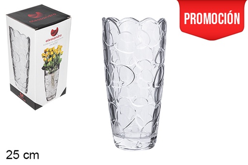 [105404] Vase en verre Oviedo 25 cm