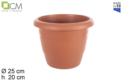 [102935] Maceta plástico Elsa terracota 25 cm