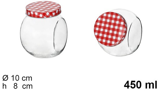 [102440] Glass jar with metal lid 450 ml