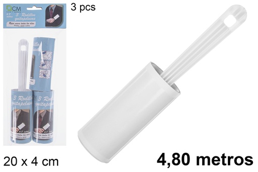 [101323] Lint remover roller with 3 replacements 4,8 m.