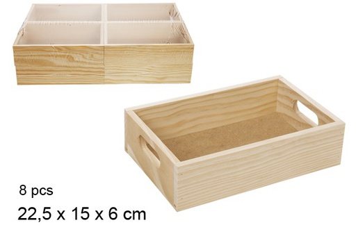 [105346] Coffret en bois 22,5x15 cm