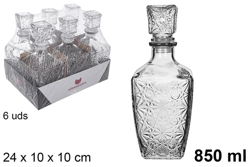 [105433] Glass bottle for liquor Turia 850 ml