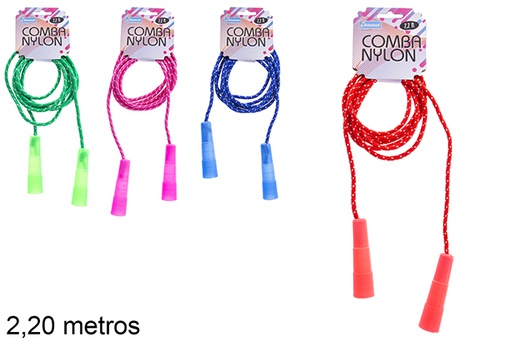 [105618] Comba de pular de nylon com cabo plástico 2,20 m