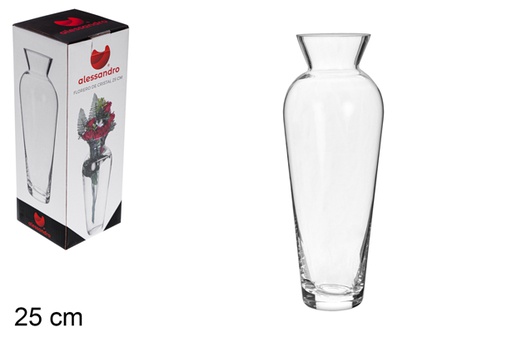 [105519] Glass vase 25 cm