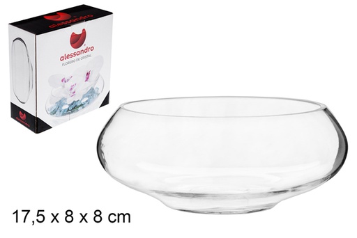 [105521] Glass vase 17,5x8 cm