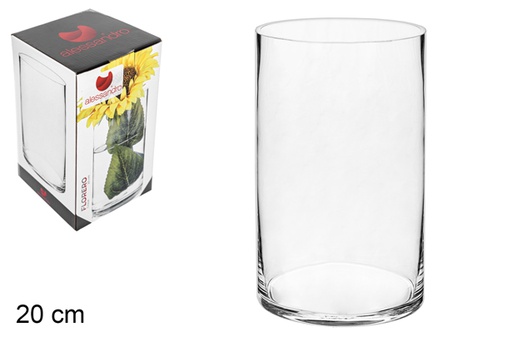 [105528] Glass vase 20 cm