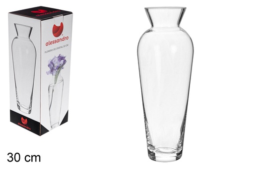 [105520] Glass vase 30 cm