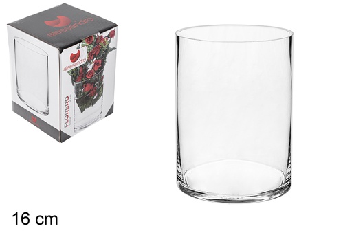 [105527] Vase en verre 16 cm
