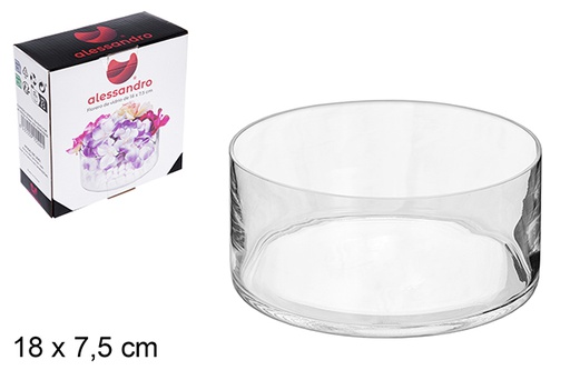 [105524] Vaso di vetro 18x7,5 cm
