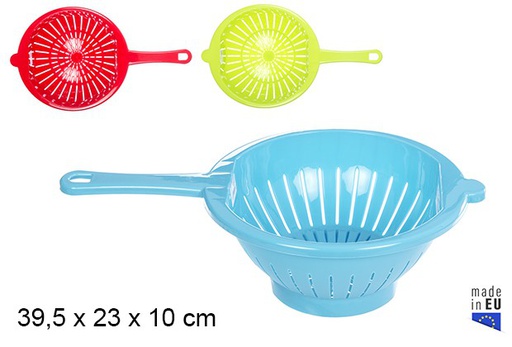 [105666] Plastic drainer with round handle assorted colors