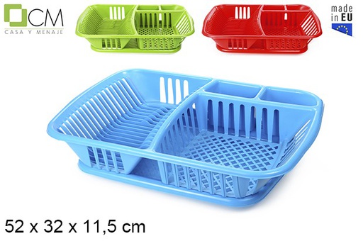 [102919] Drainer with plastic tray assorted colors