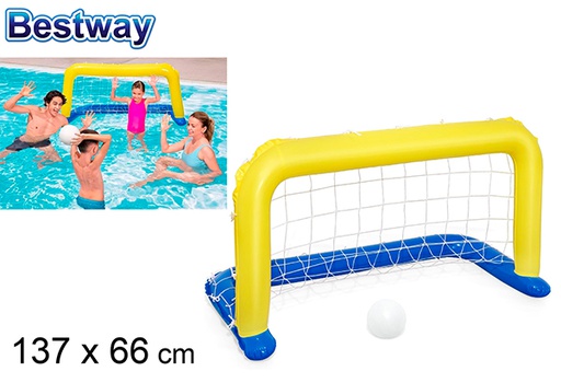[200300] Baliza inflável de pólo aquático para piscina caixa bw 137x66 cm