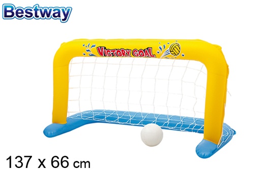 [200300] But de Water Polo gonflable pour piscine boîte bw 137x66 cm