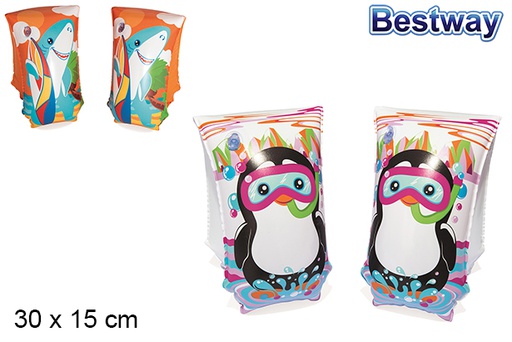 [202884] Inflatable armbands Aquatic Life bw 30x15 cm