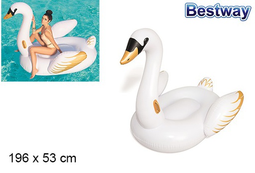 [202905] Cisne inflável adulto de luxo com alças 169x53 cm